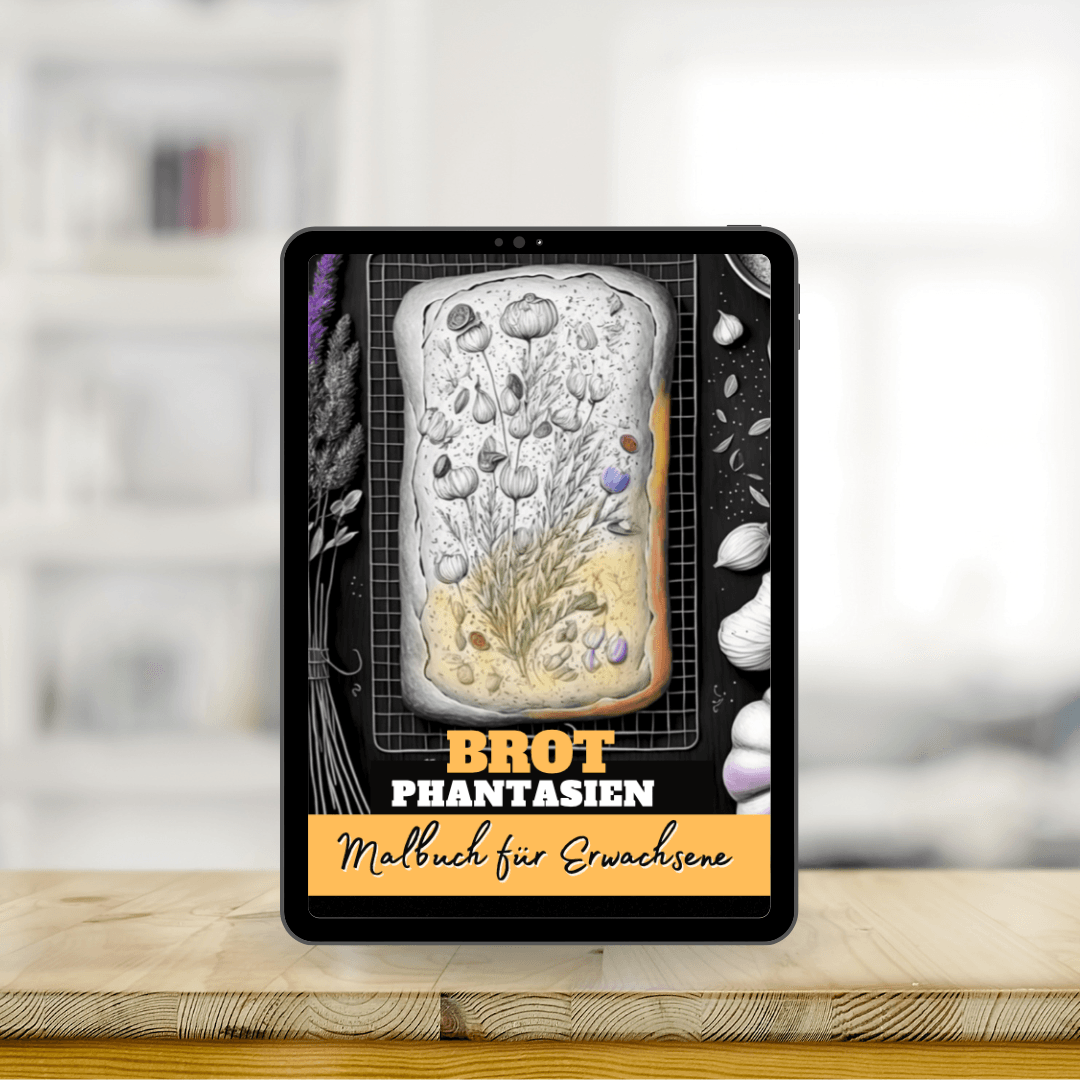 Brot Phantasien Malbuch für Erwachsene DIGITAL DOWNLOAD