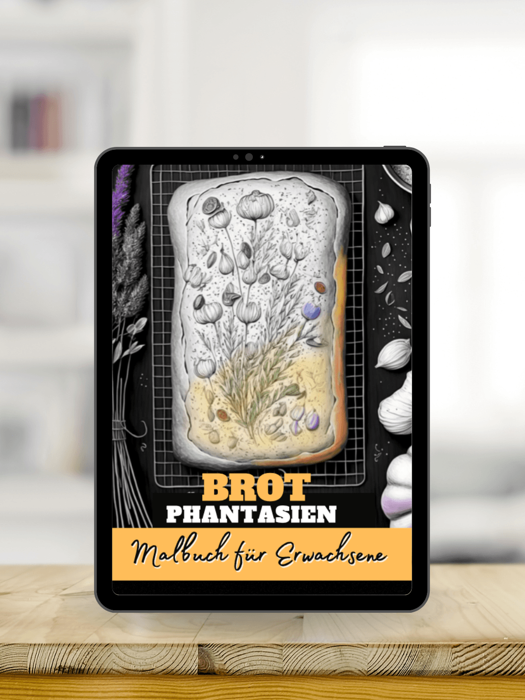 Brot Phantasien Malbuch für Erwachsene DIGITAL DOWNLOAD