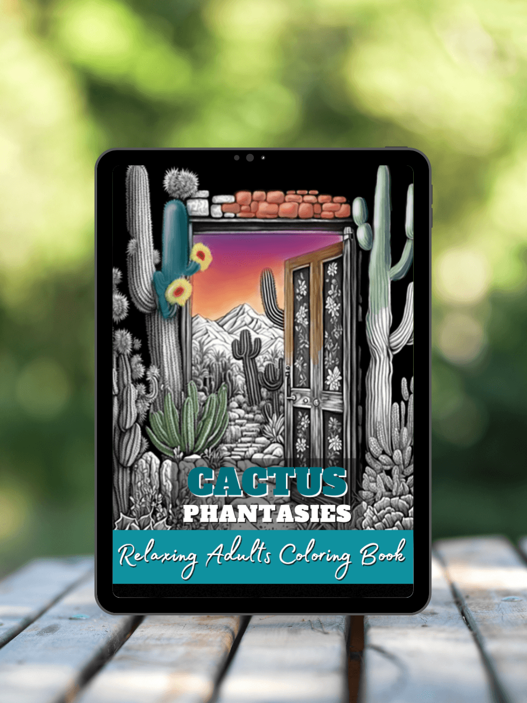 Kaktus Phantasien Malbuch für Erwachsene DIGITAL DOWNLOAD